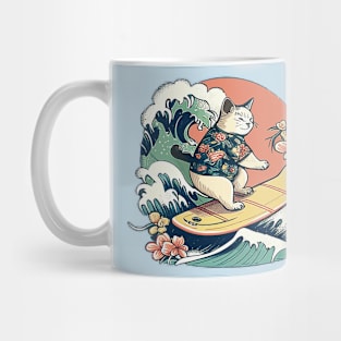 Hawaiian Cat Surf-A-Go-Go Mug